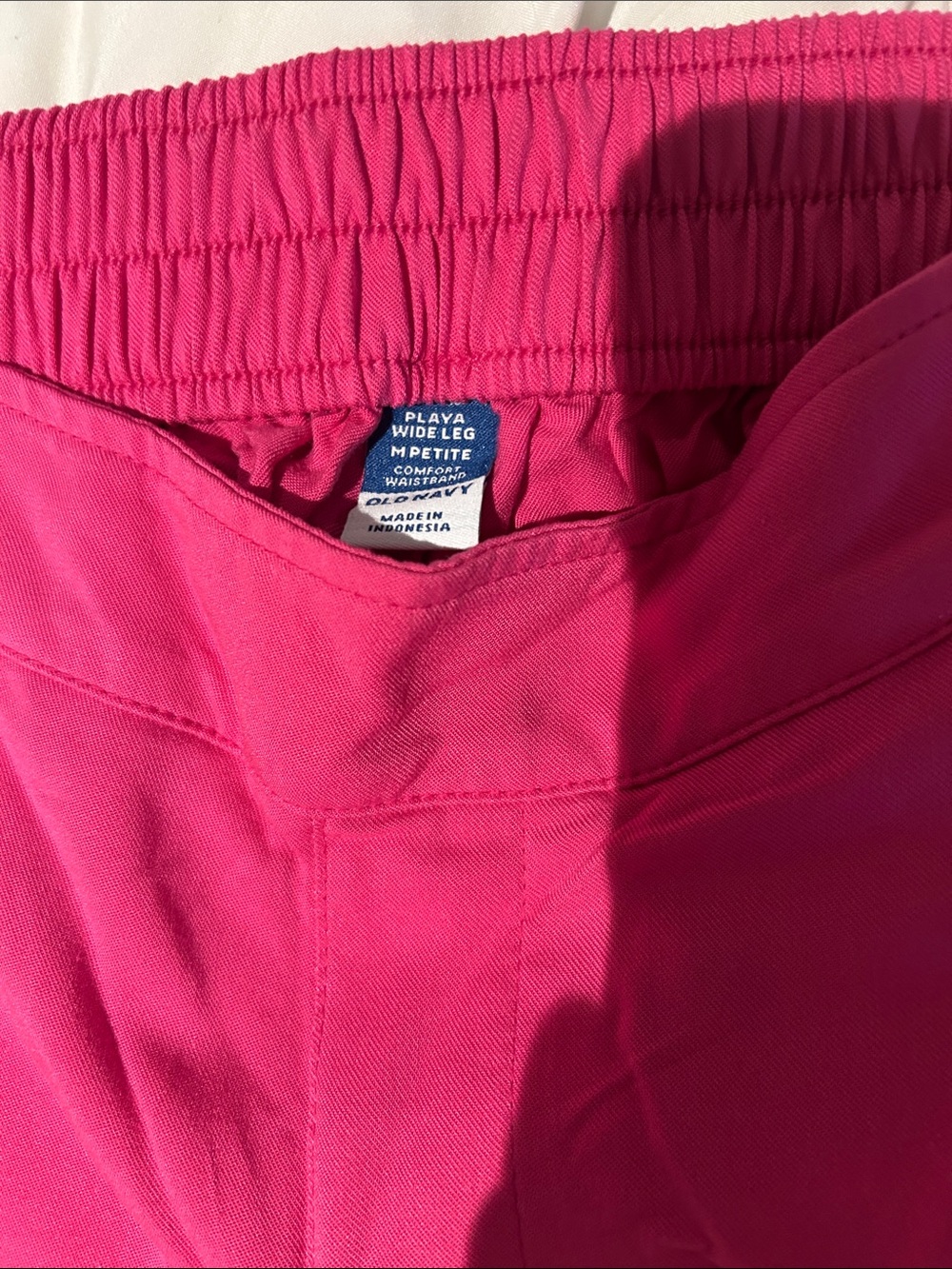 Old Navy Playa Wide Leg Petite Pants - Hot Pink